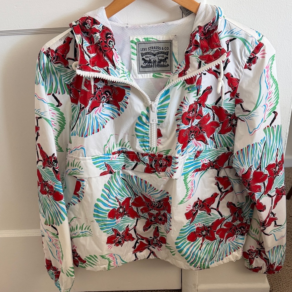 Levi Strauss Quarterzip Windbreaker jacket Small